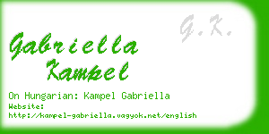 gabriella kampel business card